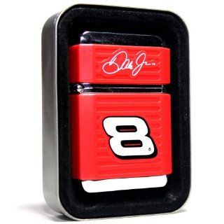 Nascar Dale Earnhardt Jr. Classic Number 8 Red Color Refillable Butane Torch Lighter with Tin Gift Box   New   2 1/4 Inch Height Soldering Torches