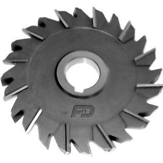 F&D Tool Company 11516 AX544 Staggered Tooth M 42 Cobalt Side Milling Cutters, Staggered Tooth, 4" Diameter, 3/4 " Width of Face, 1.25" Hole Size, 18 Number of Teeth