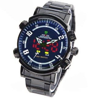 WEIDE Analog digital White Hands & Numberial Indices, LED Display Dial Men Watch WEIDE Watches