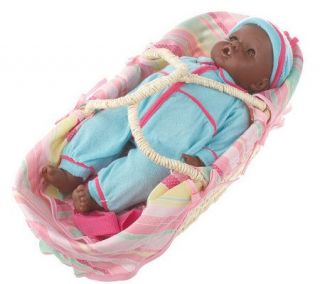 Lissi 15 Interactive Magic Baby w/ Moses Basket & Accessories —