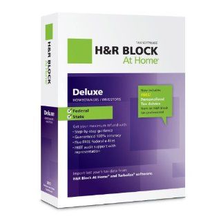 H&R Block At Home 2012 Deluxe + State Software