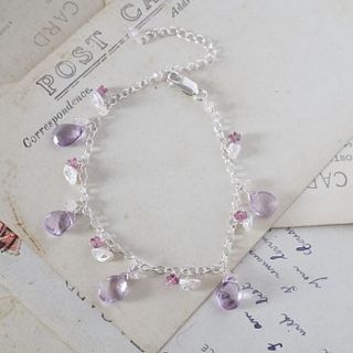 pink amethyst 'serenity' bracelet by sugar mango