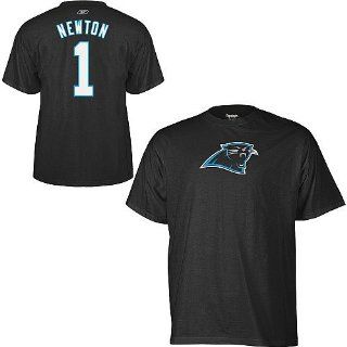 Reebok Carolina Panthers Cam Newton Name & Number T Shirt Extra Large  Sports & Outdoors