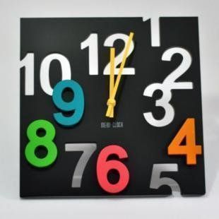Shop Cool Clock with Number Cutouts Wall Clock at the  Home Dcor Store. Find the latest styles with the lowest prices from idclock