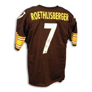 Ben Roethlisberger Signed Steelers Black Throwback Jersey with new style number at 's Sports Collectibles Store