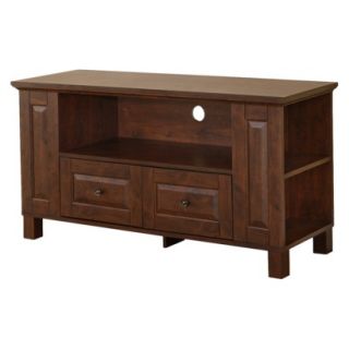 Walker Edison Wood TV Stand with Media Storage  