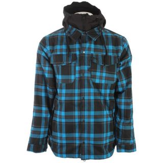 686 Reserved Axxe Flannel Insulated Snowboard Jacket Bluebird Plaid 2014