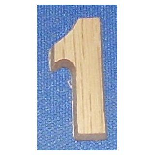 1 inch wood number 1   House Numbers  