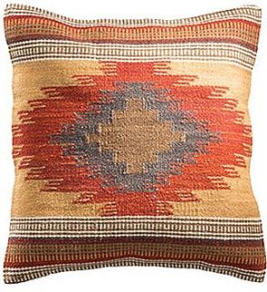 handwoven kilim cushion by hunter jones