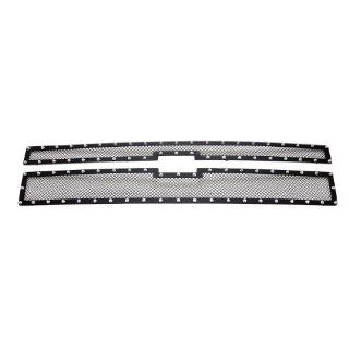 Chevy Silverado 1500 2014 2015 Not for Z71 Model Stainless Steel Rivet Black Grille Grill Insert Automotive