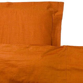 fair trade double duvet cover burnt orange by biome lifestyle