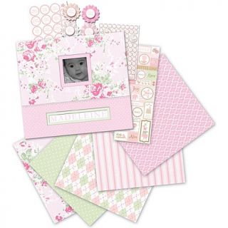 K & Company Little House Baby Girl Boxed Scrapbook Kit