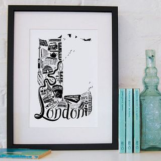 personalised city letter print by lucy loves this