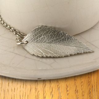silver leaf pendant by silver leaves