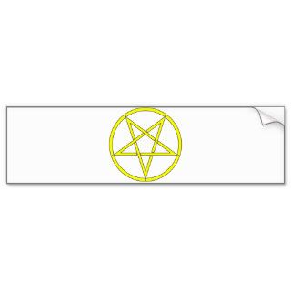 Star Pentagram Five 5 Pointed Symbol Classic Comic Bumper Sticker