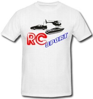 RS Sport Modellbau Ferngesteuert Herren T Shirt *908, Wei Bekleidung