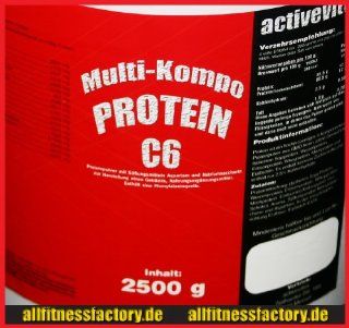 Protein 90 Eiwei 2,5kg C6 2500g Vanille (9,49EUR / kg) Sport & Freizeit