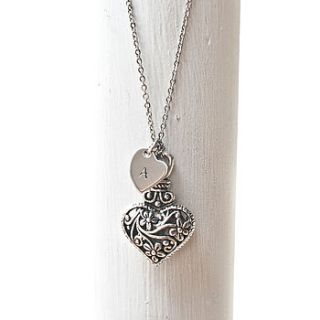 antique silver heart pendant by norigeh