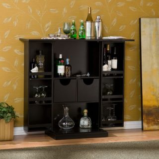 Boswell Fold Away Bar in Black