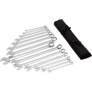 Klutch Extra-Long SAE Combination Wrench Set — 14-Pc.  Combination Wrench Sets
