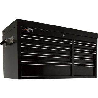 Homak Pro Series 41in. 8-Drawer Top Tool Chest — 41in.W x 17 3/4in.D x 21 1/2in., Black, Model# BK02008410  Tool Chests