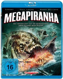 Mega Piranha (Blu ray) Paul Logan, Barry Williams, Tiffany Darwish, Jesse Daly, Eric Forsberg DVD & Blu ray