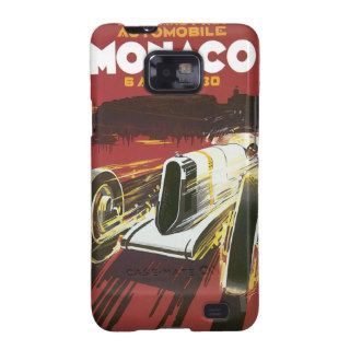 Vintage Travel Poster, Monaco Grand Prix Auto Race Samsung Galaxy SII Case