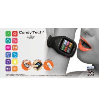 Madison Candy Tech Handyuhr Multifunktionsuhr Uhr Telefonuhr Armbanduhr schwarz Uhren