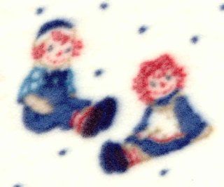 Raggedy Ann & Andy Fleece Receiving Baby Blanket**See below for discounted one like new (out of package) blanket**  Nursery Receiving Blankets  Baby