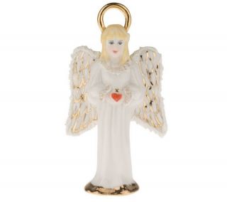Irish Dresden Porcelain Angel Figurine —