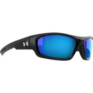 Under Armour Eyewear UA Power Sunglasses (Satin Black/Blue Mirror Polarized)  Sunglasses  Sports & Outdoors