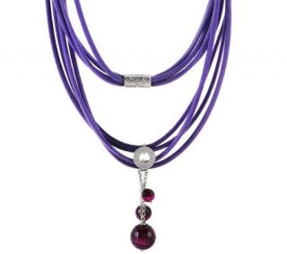 Ippocampo Sterling Gemstone Bead Multi strand Necklace —