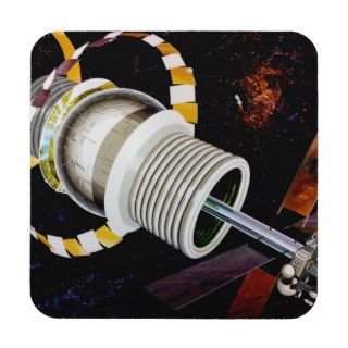 Bernal Sphere Exterior Space Travel Drink Coasters