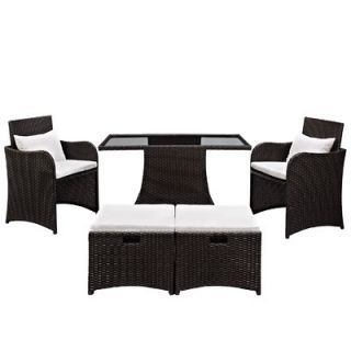 Modway Artesia 5 Piece Deep Seating Group with Cushions