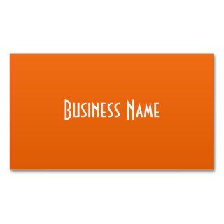 Professional Orange Business Card