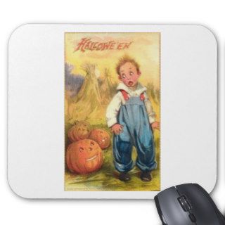 Vintage Halloween Greeting Cards Classic Posters Mouse Pads
