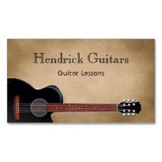Guitar Lessons Guitar Sales Business Card
