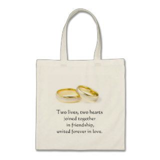 Wedding Rings Love Poem Bag