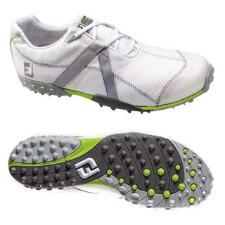 FootJoy Men's M Project Mesh Spikeless White/ Silver Golf Shoes FootJoy Men's Golf Shoes