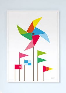 toy windmill print by showler and showler