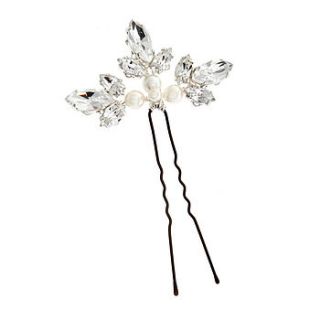 angel pearl and crystal hairpin by corrine smith design