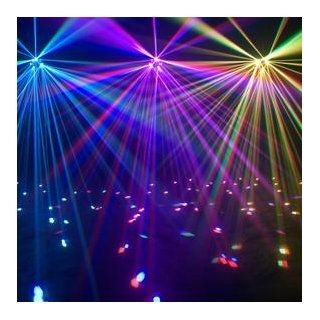 American Dj Supply Quad Phase Dynamic Led Effect Light Multi Beam Multi Colored Wide Coverage Musical Instruments