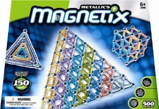Magnetix 150 Count   Metallics Toys & Games