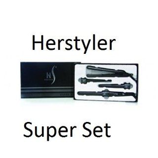 Herstyler Super Set with Super Styler Straightener and 3 Part Hair Curler  Curling Irons  Beauty