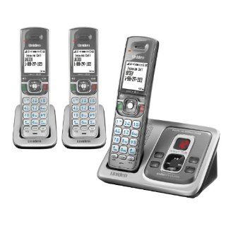 D2380 3 DECT 6.0 Expandable Cordless Phone with Caller ID and Answering System, Silver, 3 Handsets  Cordless Telephones 