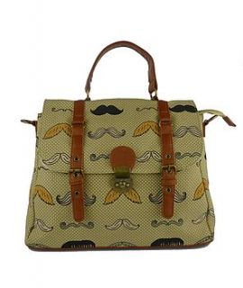 dapper moustache doctors handbag by kate garey