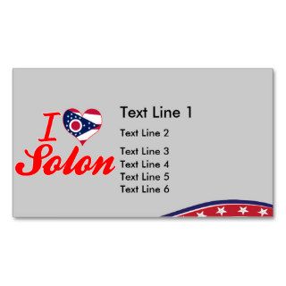 I Love Solon, Ohio Business Card Templates