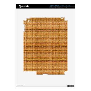Retro Gold and Brown Weave iPad 3 Skin