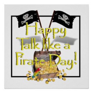 Happy "Talk like a Pirate" Day Poster