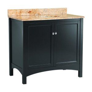 Foremost TREASETS3722 Espresso Haven 37 Single Basin Vanity with Top in Stone E